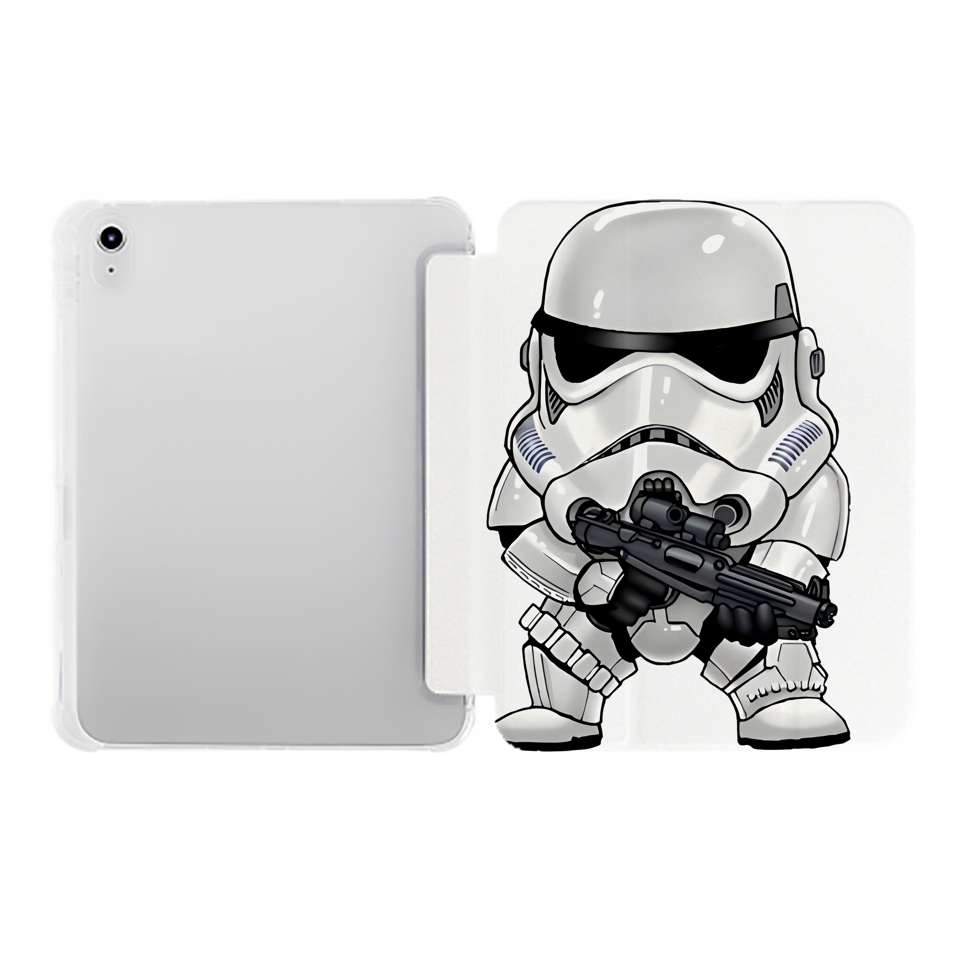 （画像用） スター・ウォーズ Star Wars IPad ケース ペン収納付き 三つ折りスタンド PUレザー×シリコン 対応機種9.5/10.5/10.9インチ